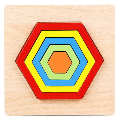 Children's Three-dimensional Puzzle Wooden Toy