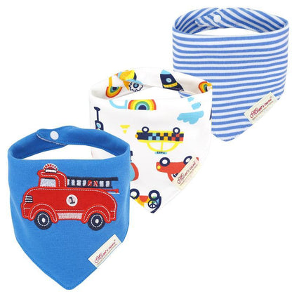 3pcs/set Baby Triangle Bib Saliva towel