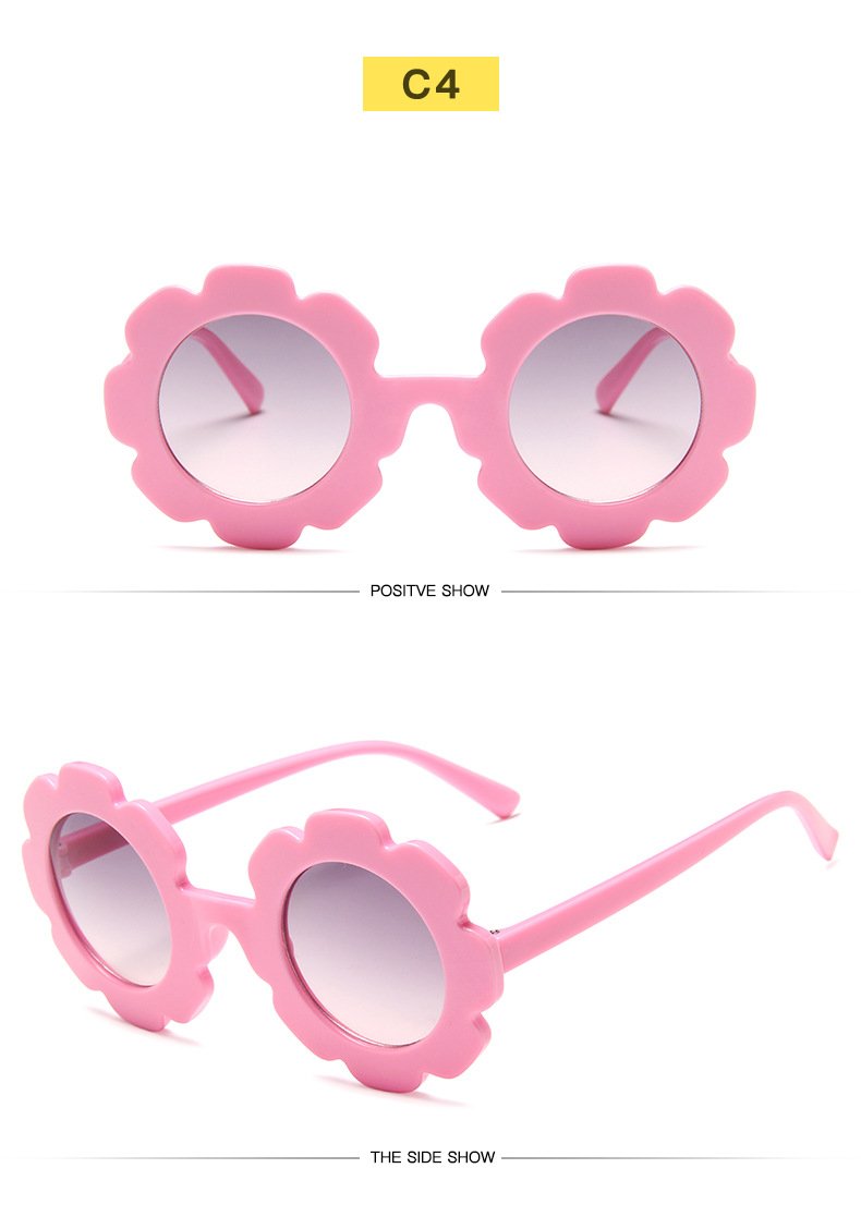 3PCS  New sunflower children's sunglasses wholesale