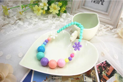 Children's Necklace Colorful Princess Acrylic Necklace