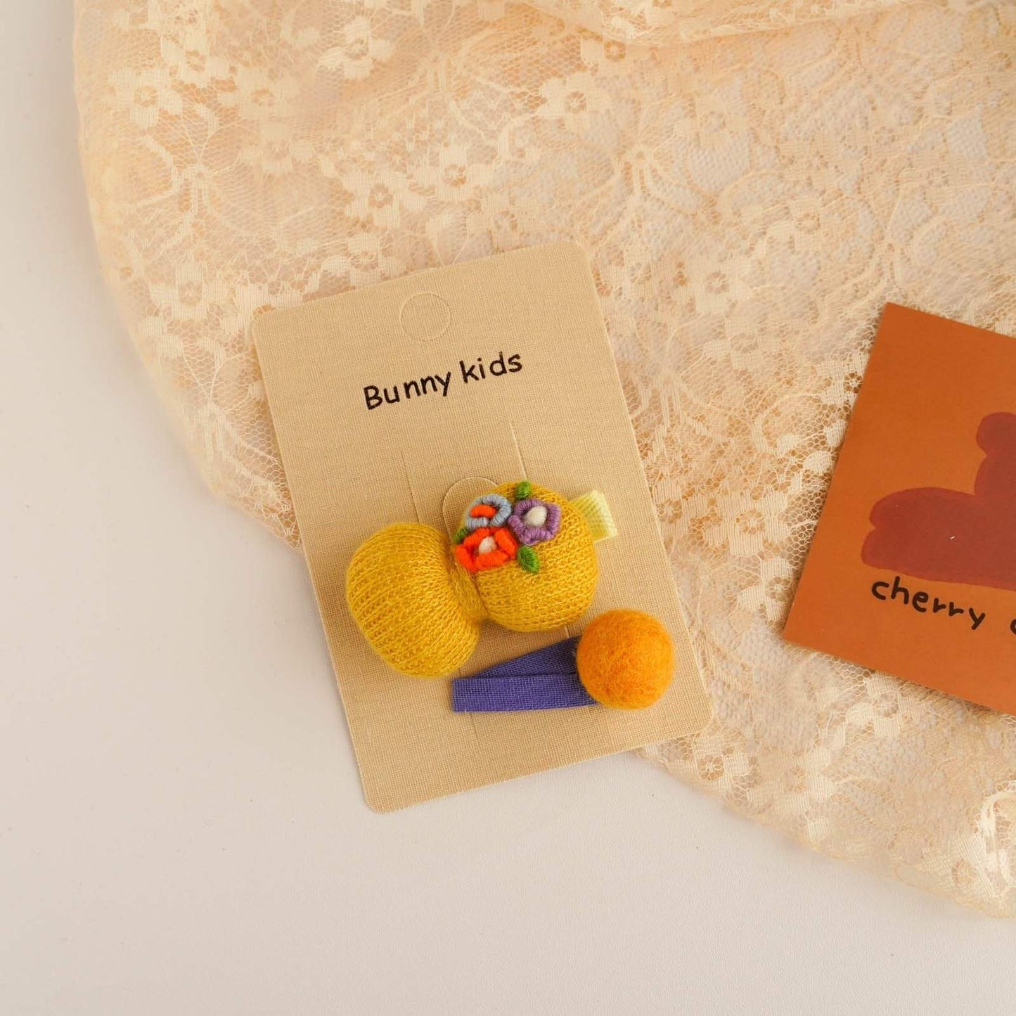 Children's Embroidered Hairpin Hair Accessories