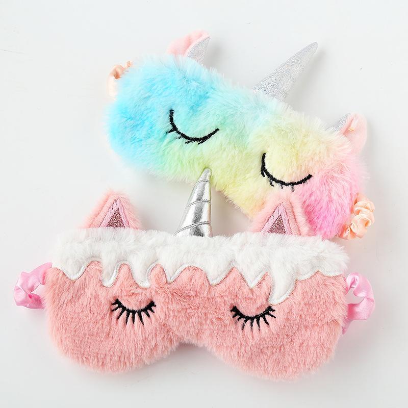 Unicorn Eye Patch Colorful Plush Eyeshade