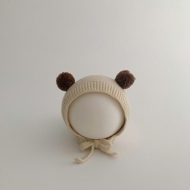 Baby Thickened Knit Hat Ear Wool Cap