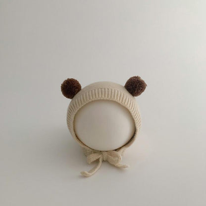 Baby Thickened Knit Hat Ear Wool Cap