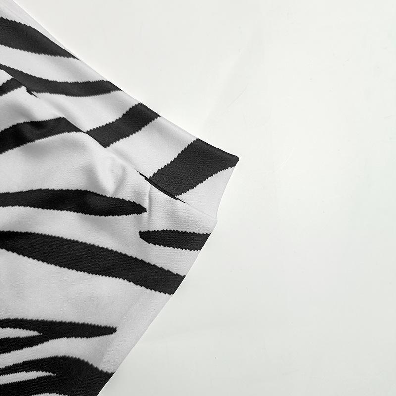 Girls Casual Zebra Long Sleeve Loose Suit