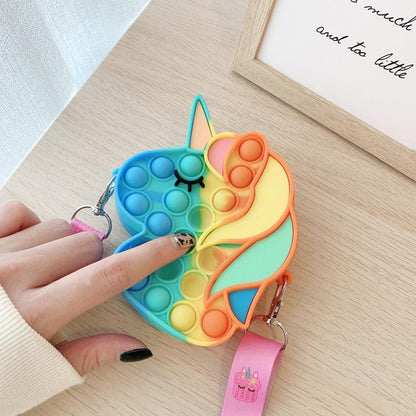 Children's Decompression Toy Bag Silicone Coin Purse