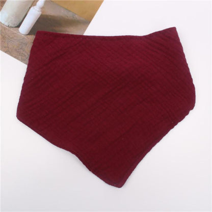 Children's Gauze Cotton Triangle Saliva Towel Baby Bib