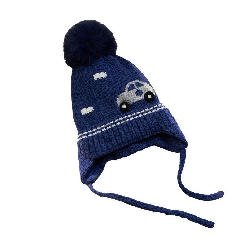 Children's Knitted and Cashmere Thickened Wool Ear Protection Warm Hat
