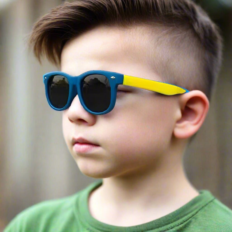 Polarized Kids Sunglasses TR90 Silicone Gel Frame
