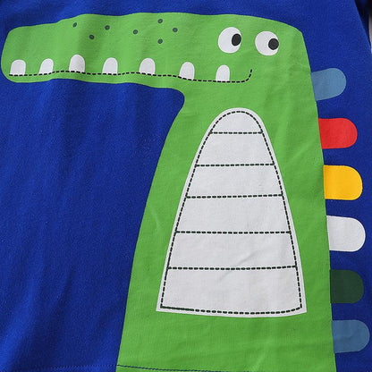 Boys' short sleeve suit knitted cotton two piece set