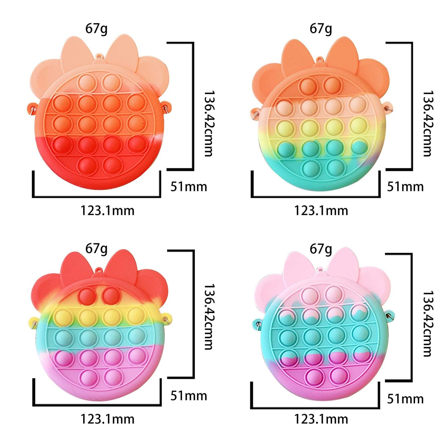 Bag Fingertip Crossbody Bag Bubble Decompression Toy