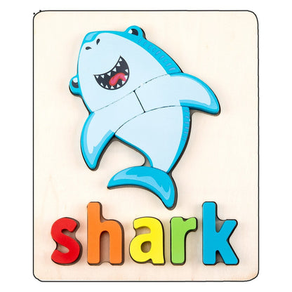 Children's Three-dimensional Cartoon Puzzle Wooden Toys