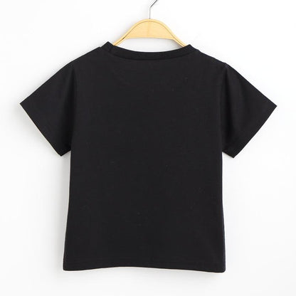 Children's short sleeve T-shirt cartoon printed T-shirt casual half sleeve T-shirt