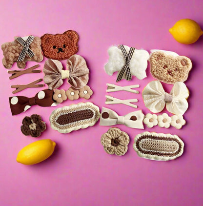 Bear Bow Children's Side Clip Hairpin