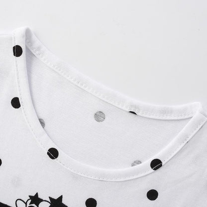 Girls' Short Sleeved Cotton T-shirt