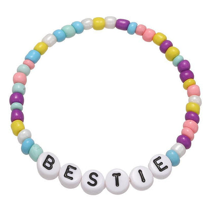 Hand-made Letter Encouraging Word Children's Bead Bracelet