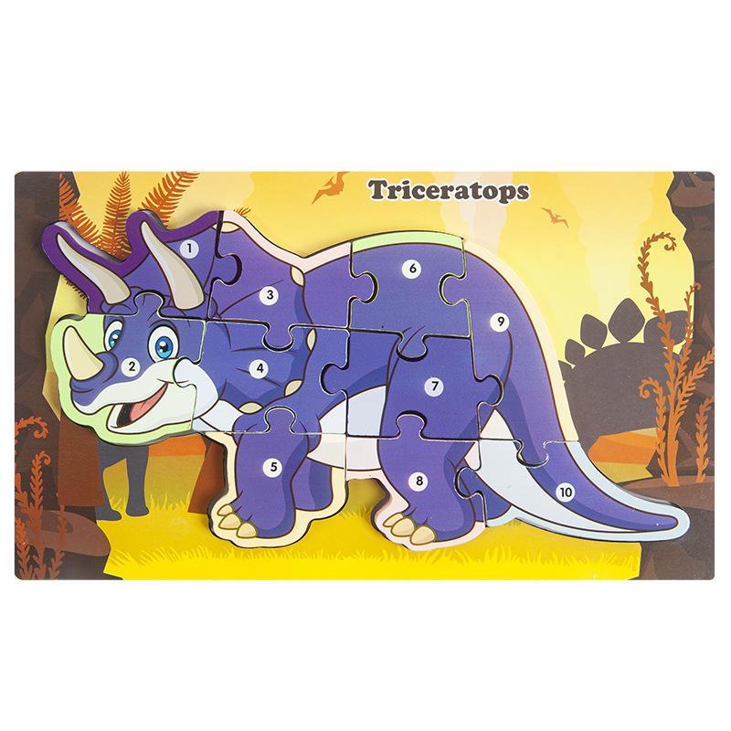 Wooden puzzle board toy for early childhood education