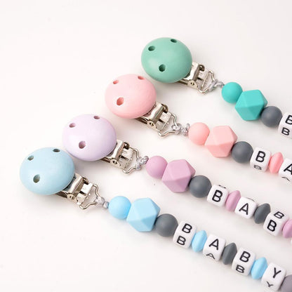 Soothing Pacifier Clip Silicone Teether Anti-drop Chain