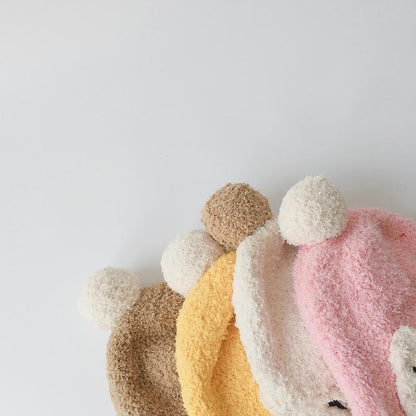 Baby's Hand-Knitted Ear Hood Hood