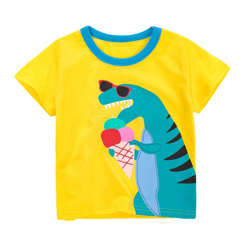 Children's T-shirt Cotton Round Neck Short Sleeve Children's T-shirt