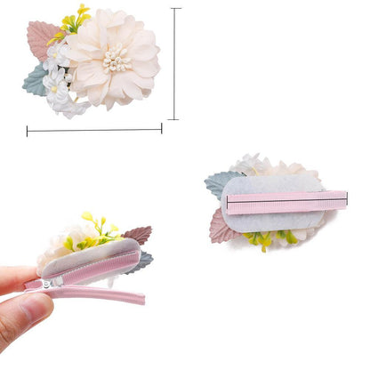 Pink Simulation Headflower Hair Accessories