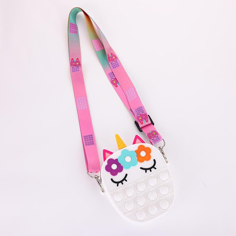 Silicone Bag Unicorn Backpack Decompression Toy