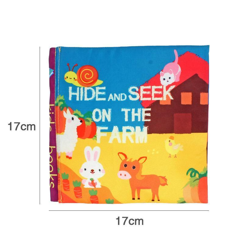 Baby Cloth Book, Stereoscopic Tail Can't Tear Books Toys