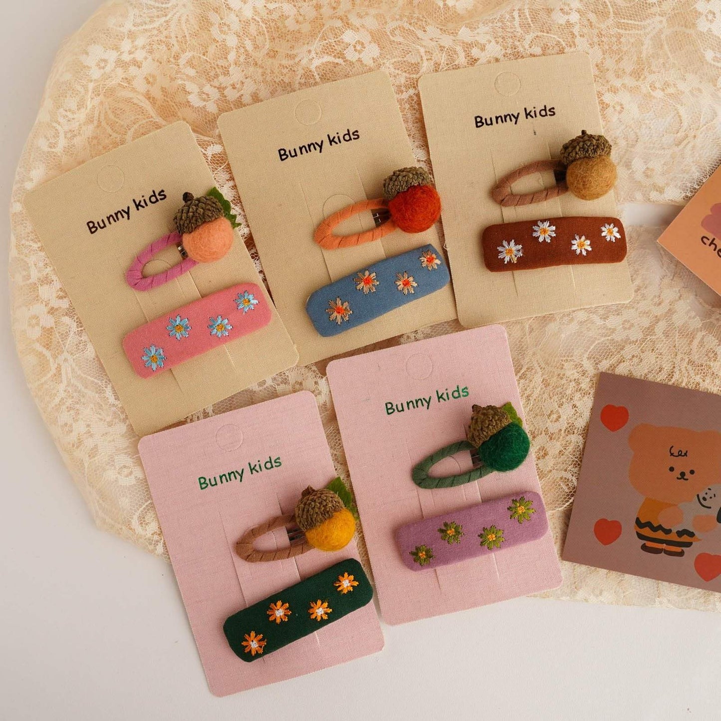 Children's Hairpin Milk Curry Hairpin Broken Hair Clip