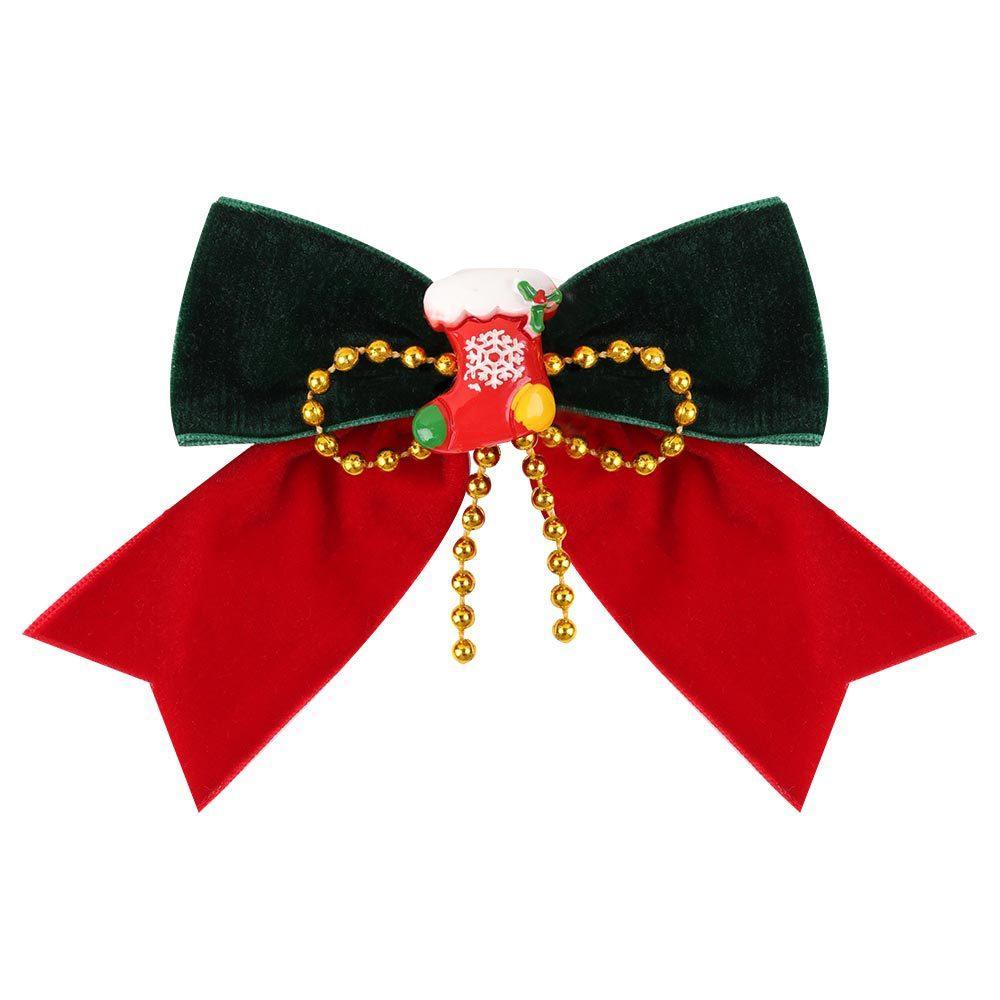 Children's Christmas Hair Clip Handmade Bow Hairpin