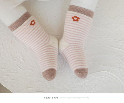 Newborn Baby Socks Padded Terry Warm Cotton Socks