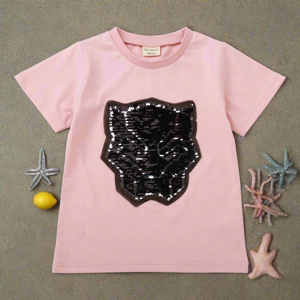 Short sleeve T-shirt round neck baby top