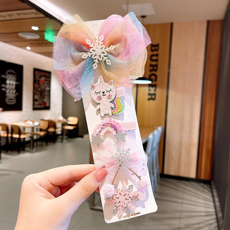 Rainbow Gradient Bow Hairpin