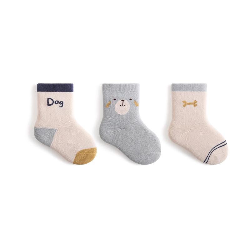 Newborn Baby Socks Padded Terry Warm Cotton Socks