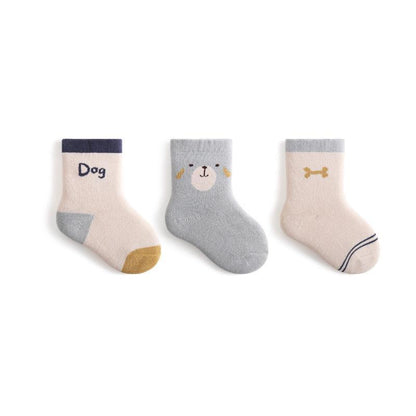 Newborn Baby Socks Padded Terry Warm Cotton Socks