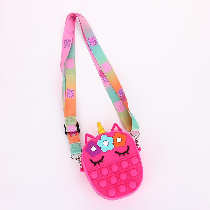Silicone Bag Unicorn Backpack Decompression Toy
