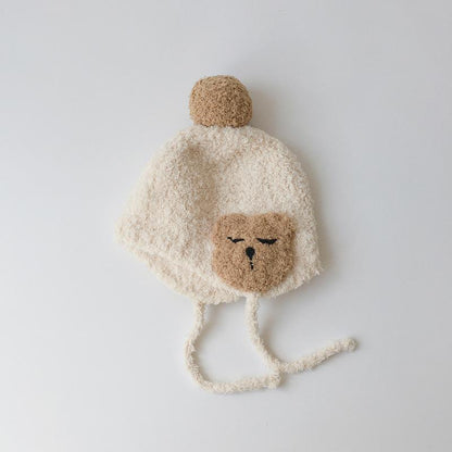 Baby's Hand-Knitted Ear Hood Hood