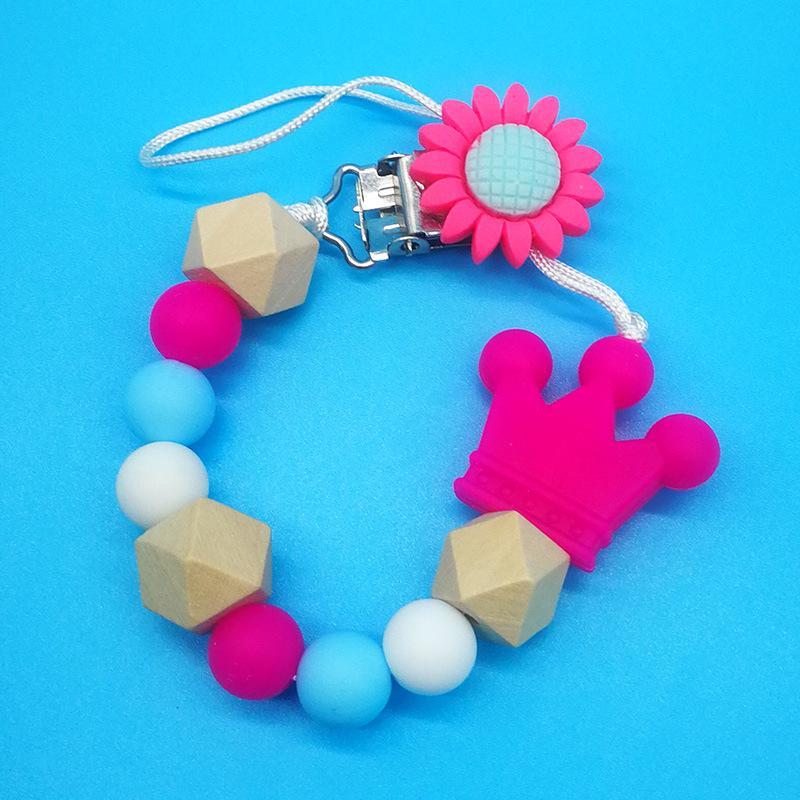 Baby Silicone Pacifier Clip Toy Anti-falling Chain