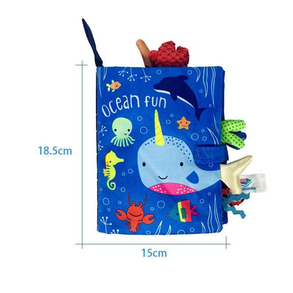 Baby Cloth Book, Stereoscopic Tail Can't Tear Books Toys