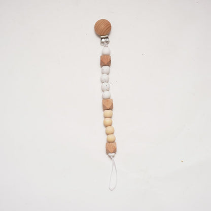 Silicone Beech Pacifier Clip Teether Anti-drop Chain