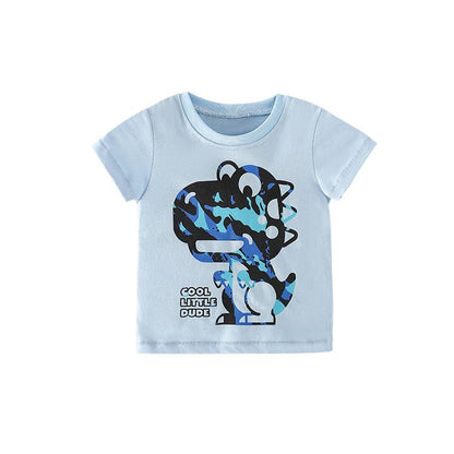 Boys' short sleeve T-shirt casual print