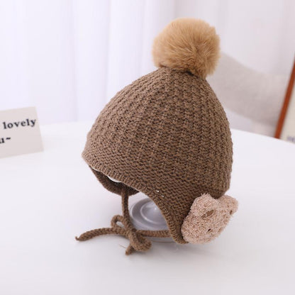 Children's Thickened Warm Knitted Hat Ear Protection Hat