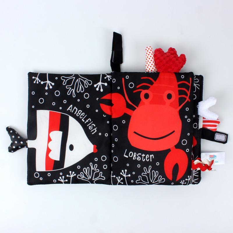 Baby Cloth Book, Stereoscopic Tail Can't Tear Books Toys
