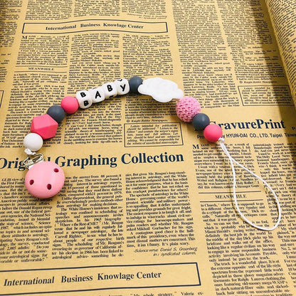 Baby Pacifier Clip Teether Toy Silicone Anti-drop Chain
