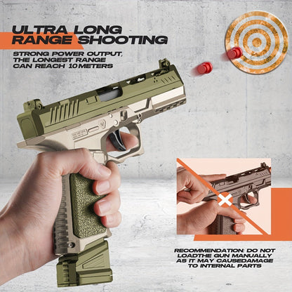 Toy Gun, Soft Bullet Toys Gun For Boys, Toy Foam Blaster, Empty Shell Ejecting Toy Gun Pistol, Gifts For Boys & Girls Age