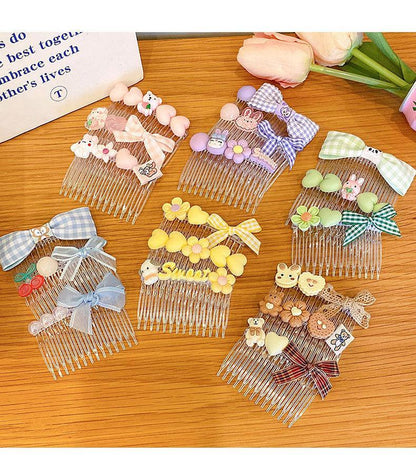 Children's Hairpin Comb Girl's Headdress 3pcs/set