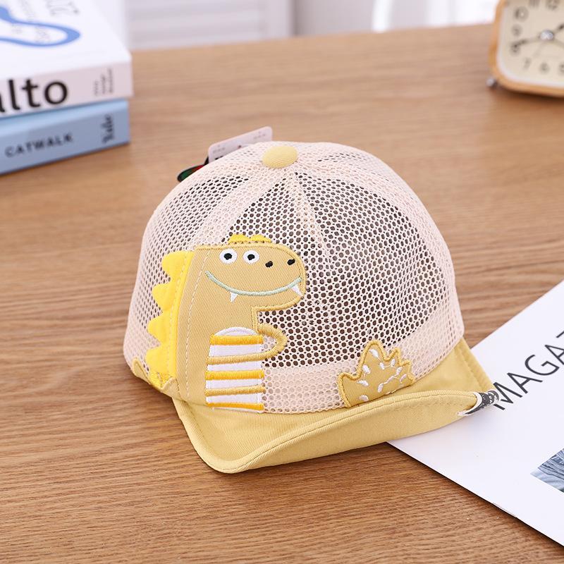 Children's Outdoor Cute Dinosaur Print Mesh Cap