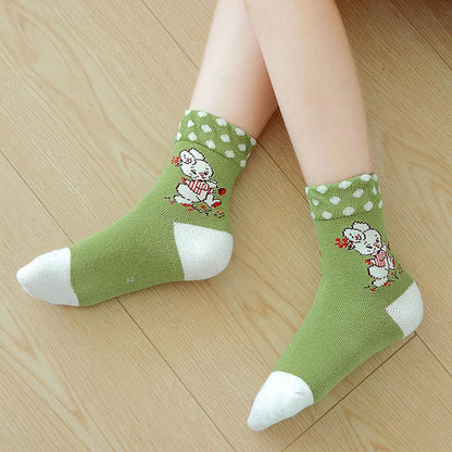 Children's Floral Cotton Lace Socks