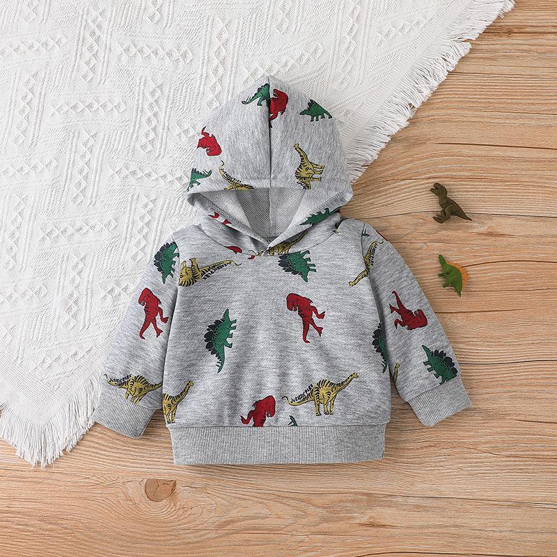 Children's Spring and Autumn Long Sleeve Hat Wear Pants Set