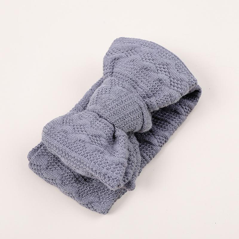 Children's Double Bow Knitted Hair Tape