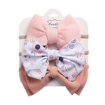 Children's Headdress Bow Hair Tie 3pcs/Set